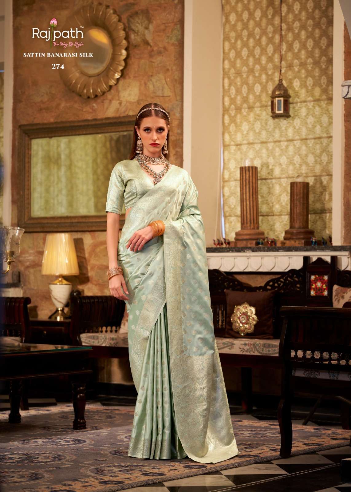 Rajpath Presents Shella Gold Wholesale Satin Silk Party Wear Sarees Catalog Wholesaler And Exporter In Surat