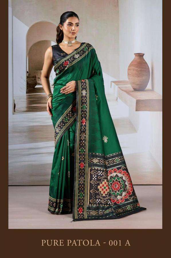 Rajtex Presents Pure Patola Attractive Look Handloom Weaving Silk Saree Exports