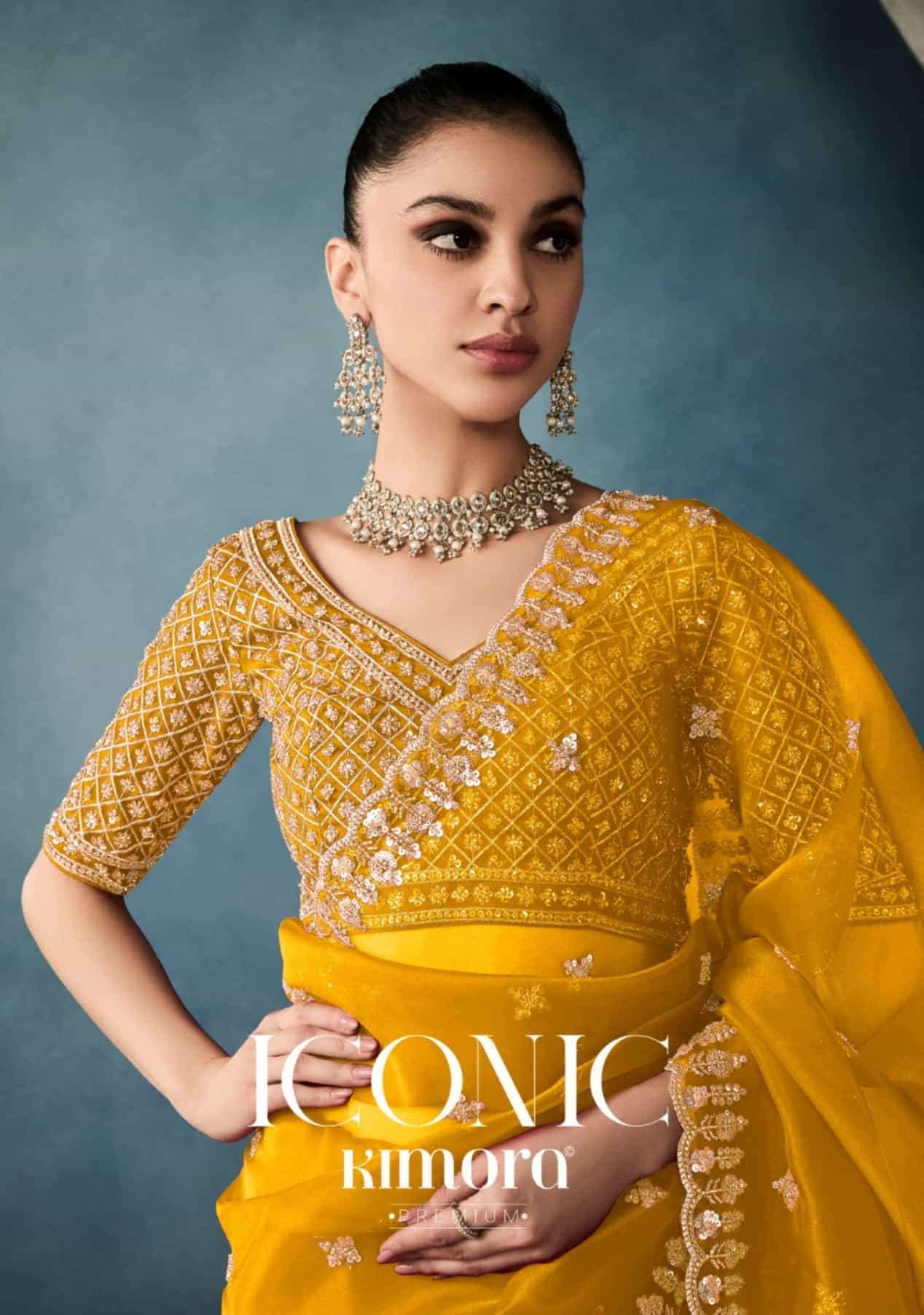 Kimora presents Iconic 5421 Colors Designer Saree cataloge Collection Wholesale