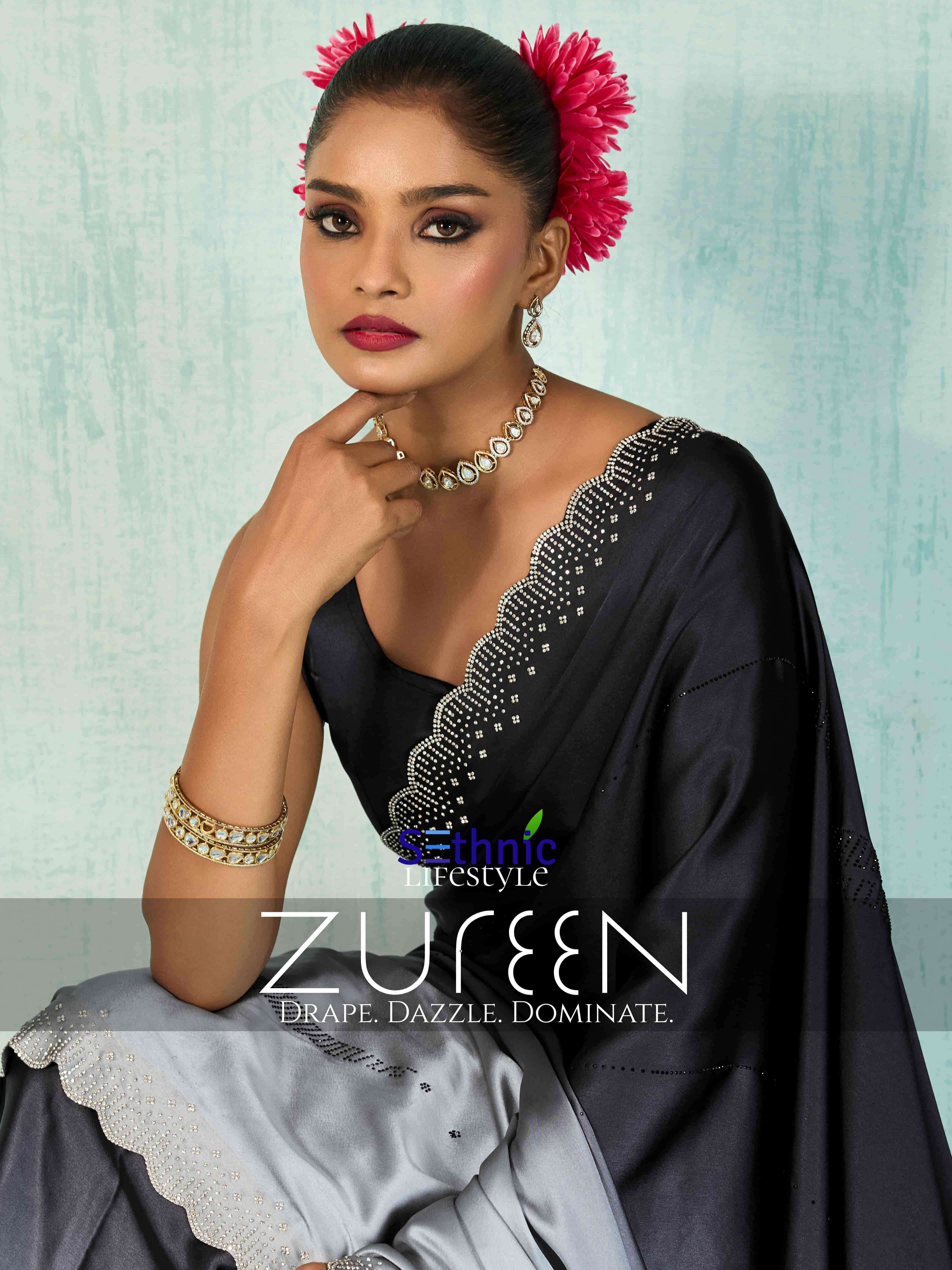Setnic lifestyle presents Zureen 93001 To 93002 Fancy Saree Collection 