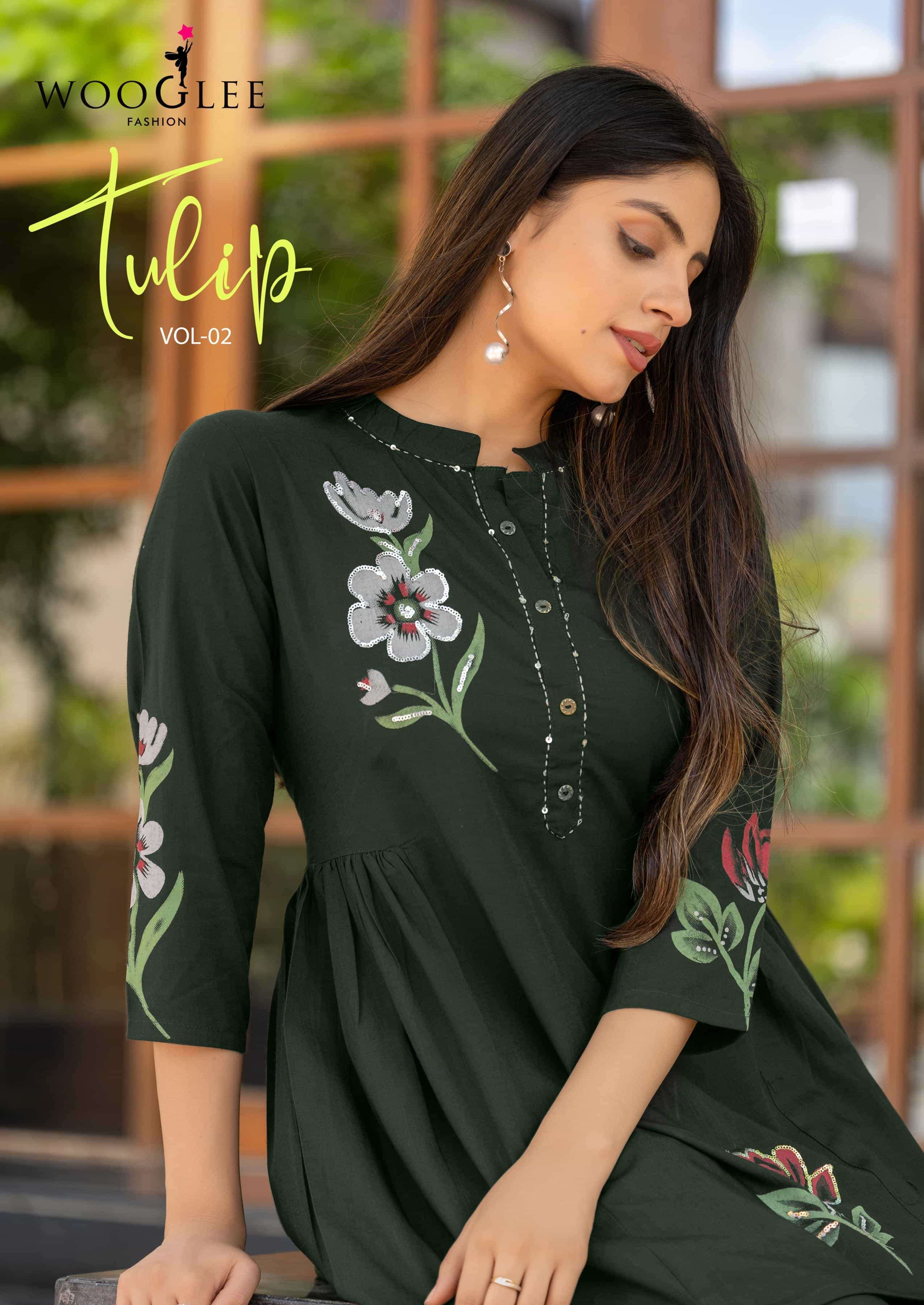 Wooglee presents Tulip Vol-2 Rayon Western Wear Cord Set Catalog Wholesalers