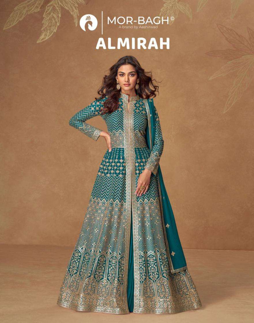 Ashirwad Creation Presents Almirah Georgette Readymade Designer Skirt Kurti With Dupatta Catalog Wholesaler And Exporter 