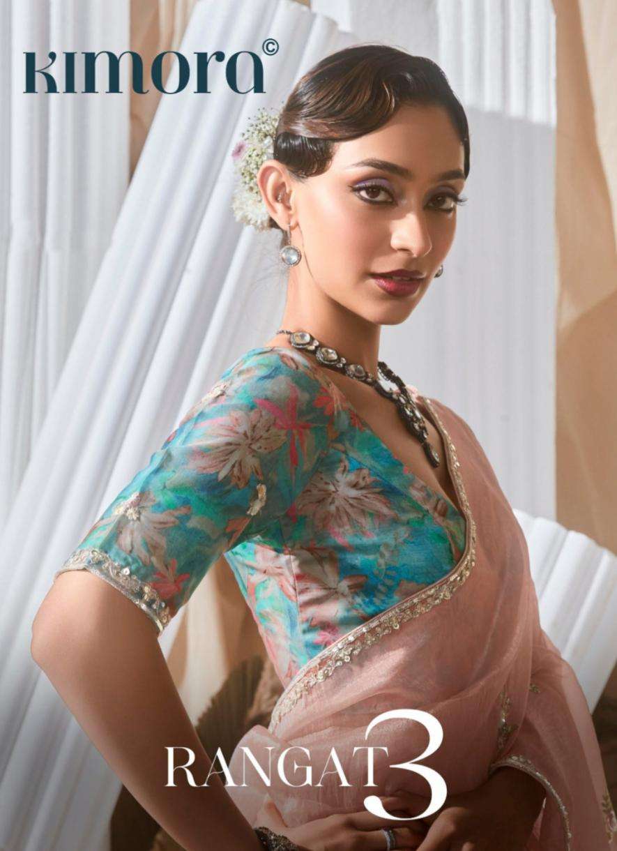 kimora presents rangat vol-3 occasion wear fancy sarees catalog collection