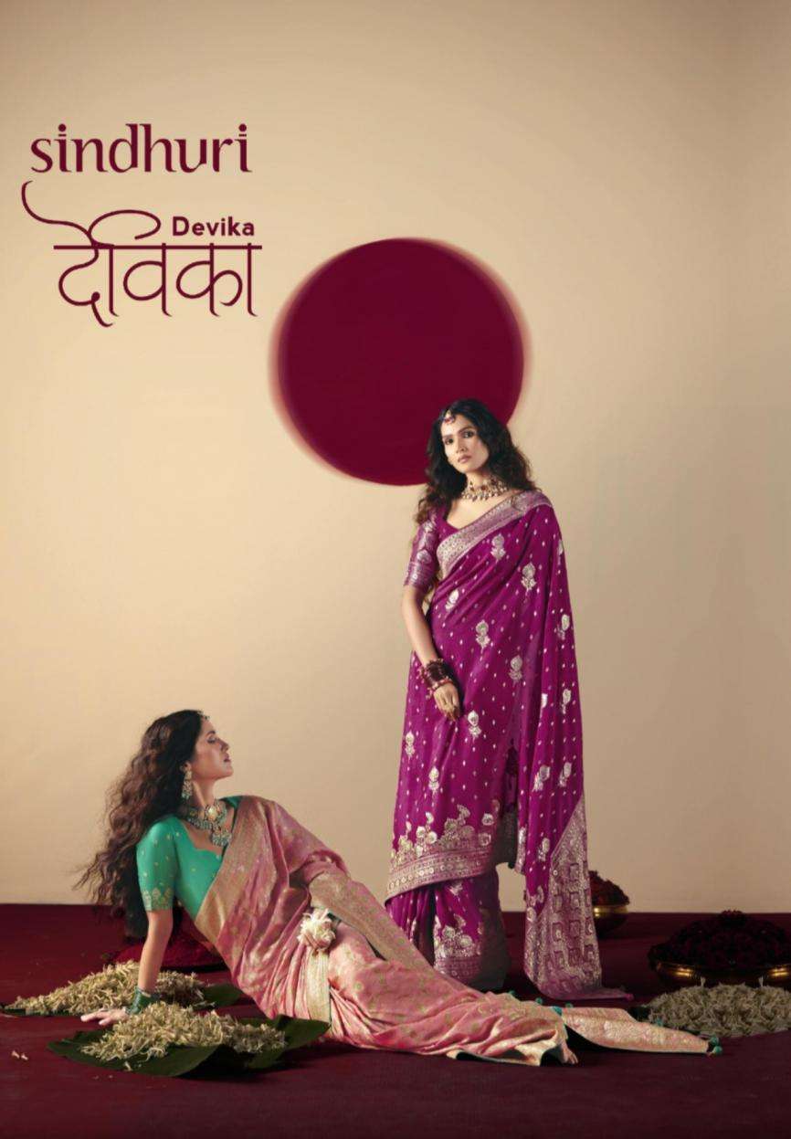 KIMORA SINDURI PRESENTS DEVIKA BEMBERG VISCOSE TRADITIONAL SAREES CATALOG WHOLESALER AND EXPORTER IN SURAT