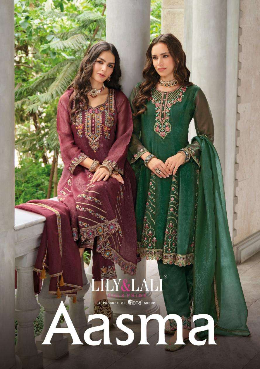 Lily & Lali Presents Aasma Silk Festival Wear Readymade Ladies Suits Catalog Wholesaler And Exporter  