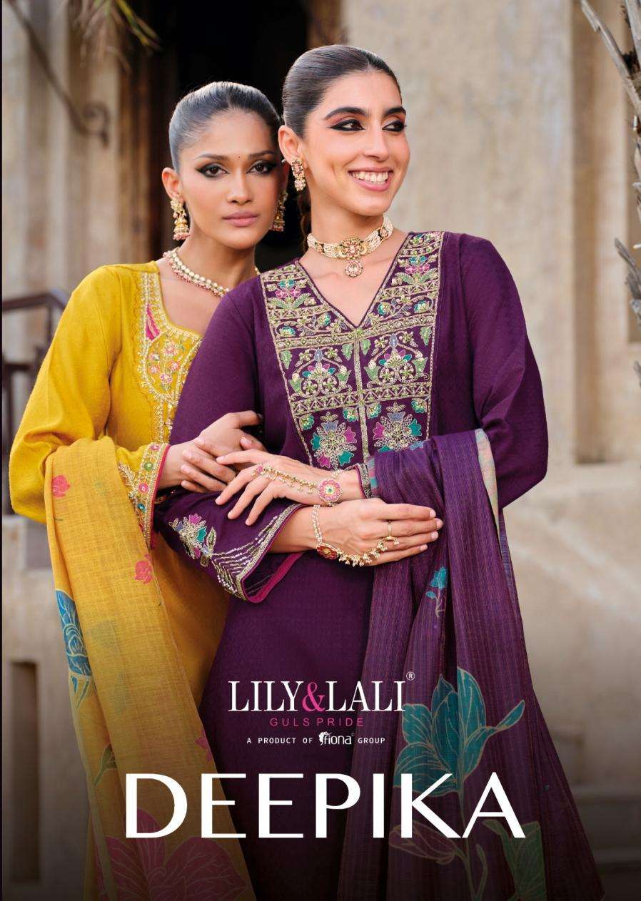 LILY & LALI PRESENTS DEEPIKA SILK FULLY STITCH PARTY WEAR KURTIS CATALOG WHOLESALER AND EXPORTER IN SURAT 