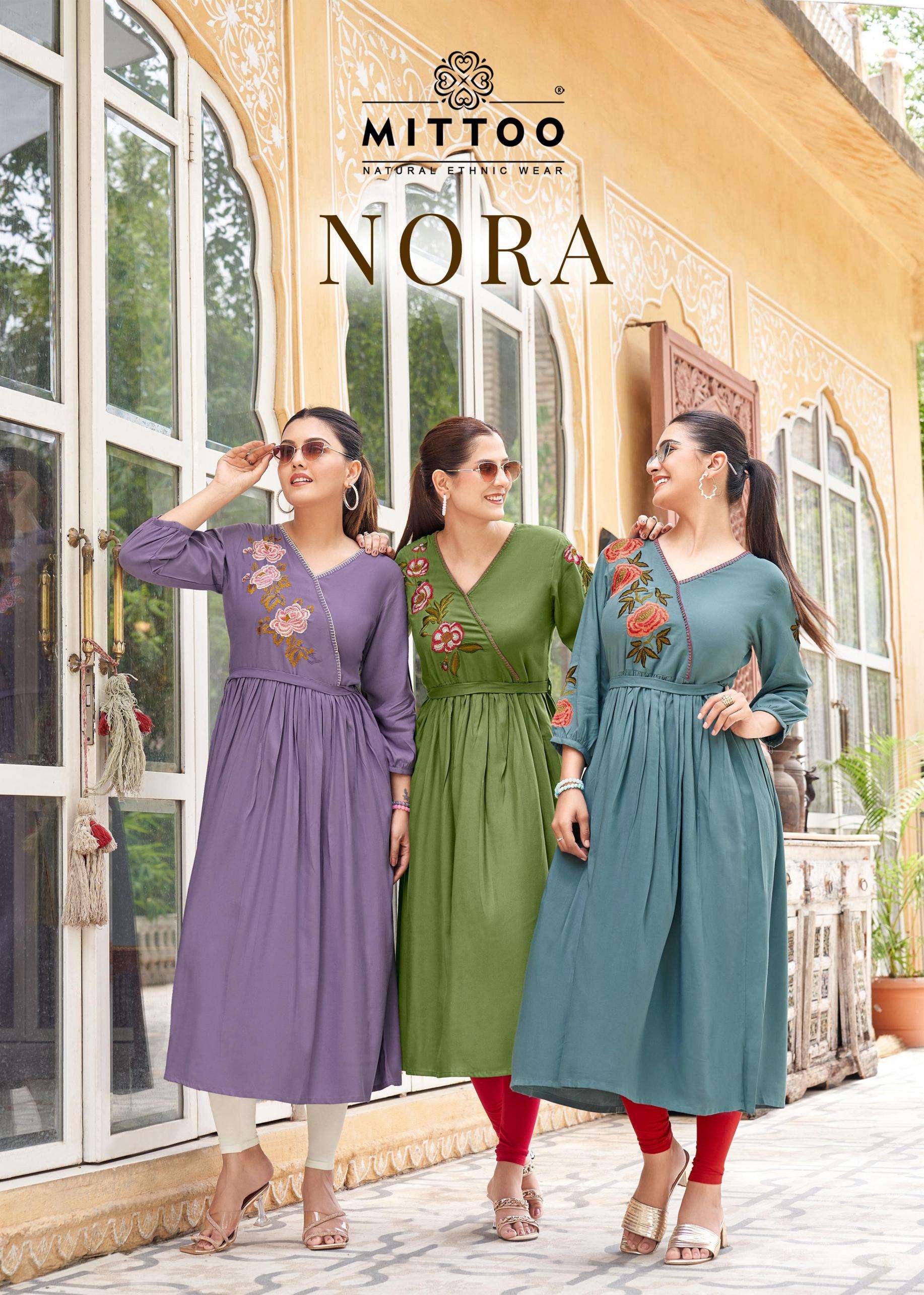Mittoo Presents Nora Rayon Readymade Stylish Gowns Catalog Wholesaler And Exporter In Surat