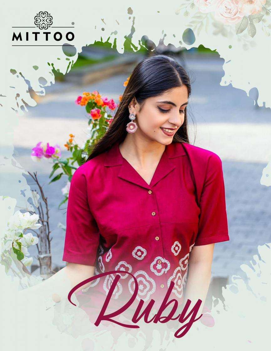 Mittoo Presents Ruby 2pcs Trendy Cotton Co-Ord Set For Women Catalog Wholesaler And Exporter In Surat