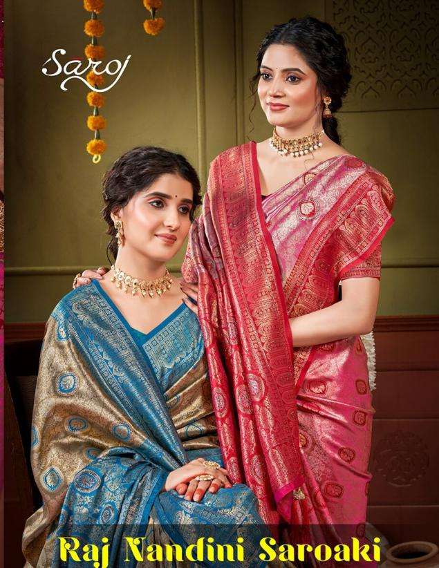 Saroj presents Raj nadini saroski vol 2 tissue silk sarees