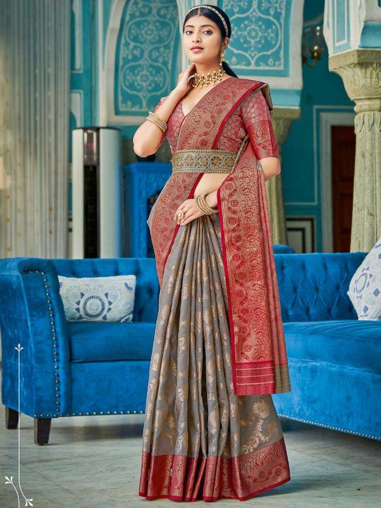 Astita presents RAJSUNDARI fancy designer linen Cotton fabric saree with wholesale saree with latkan