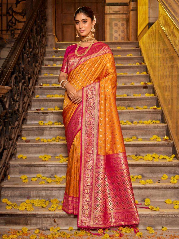 astita presents VAANI SILK fancy designer BANARASI SILK fabric saree wholesale