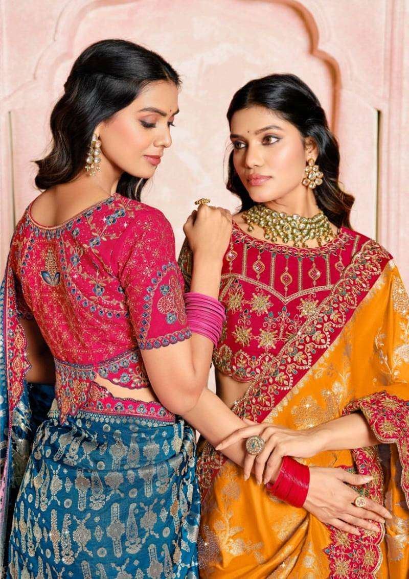 RATHOTSAV BY RAJGURU PRESENTS SAMRUDHI EXCLUSIVE DESIGNER PARTY WEAR SAREES COLLECTION