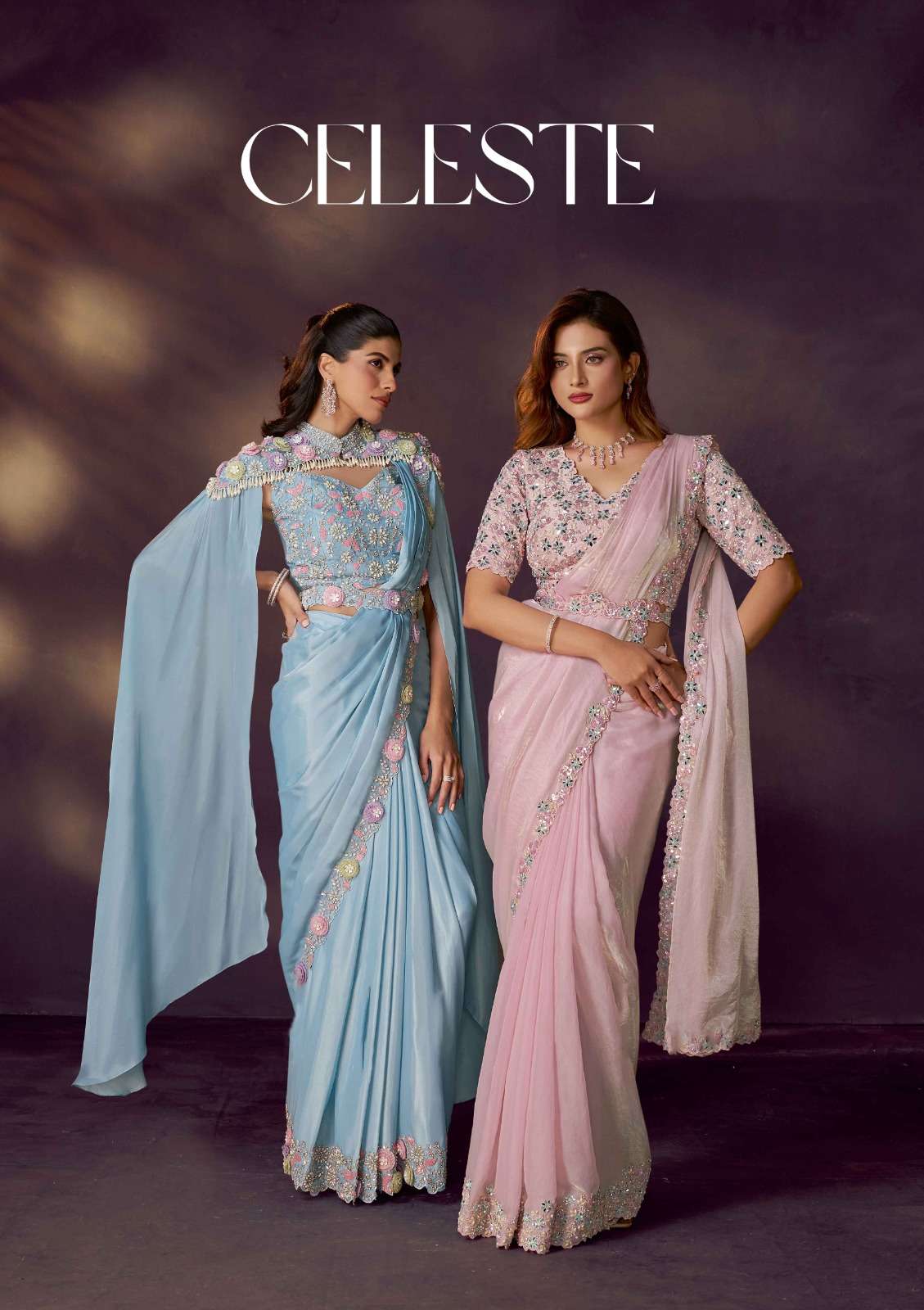 Mahotsav Presents Mohmanthan 25900 Series Celeste Exclusive Designer Ready To Wear Sarees Catalog Wholesaler And Exporter 