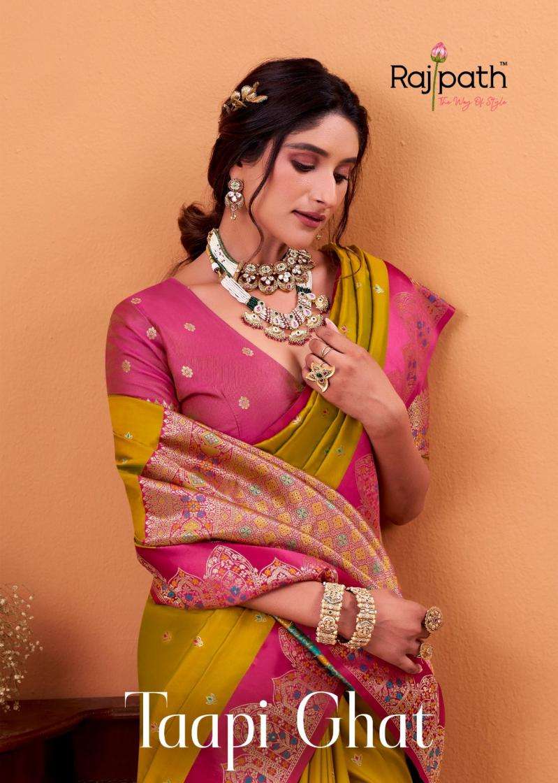 Rajpath Presents Taapi Ghat Satin Silk Traditional Sarees Perfect For Festivals Catalog Wholesaler And Exporter In Surat