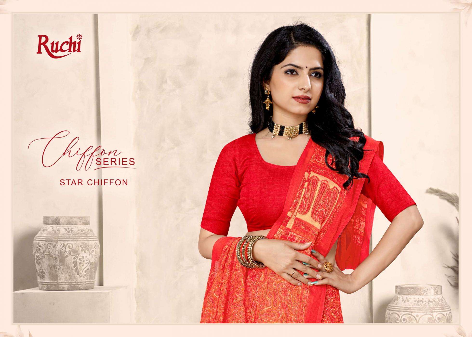 ruchi presents star chiffon vol 213 pretty look sarees catalog