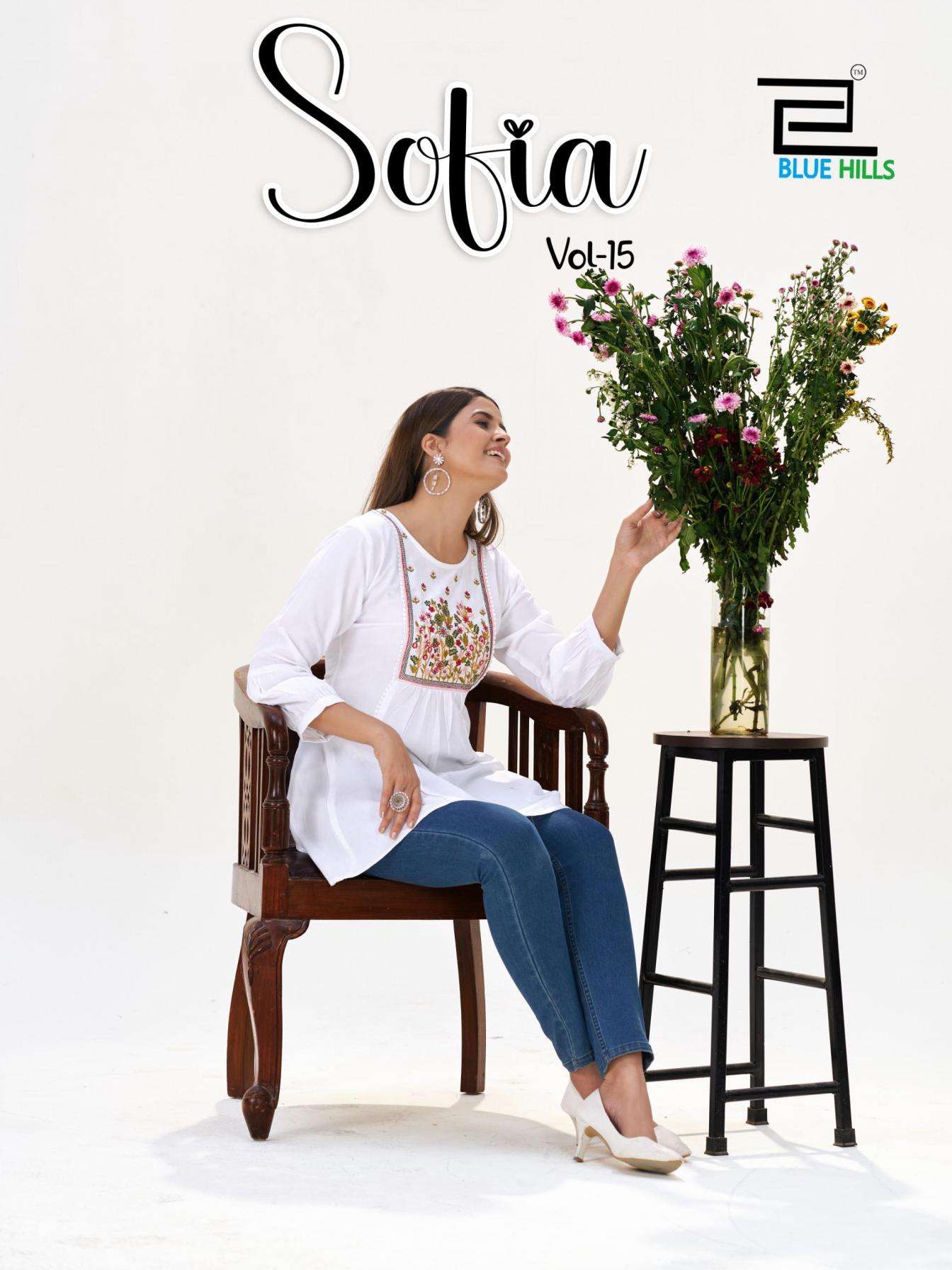 Blue Hills Presents Sofia Vol-15 Rayon Readymade Stylish Tops For Girls Catalog Wholesaler And Exporter 