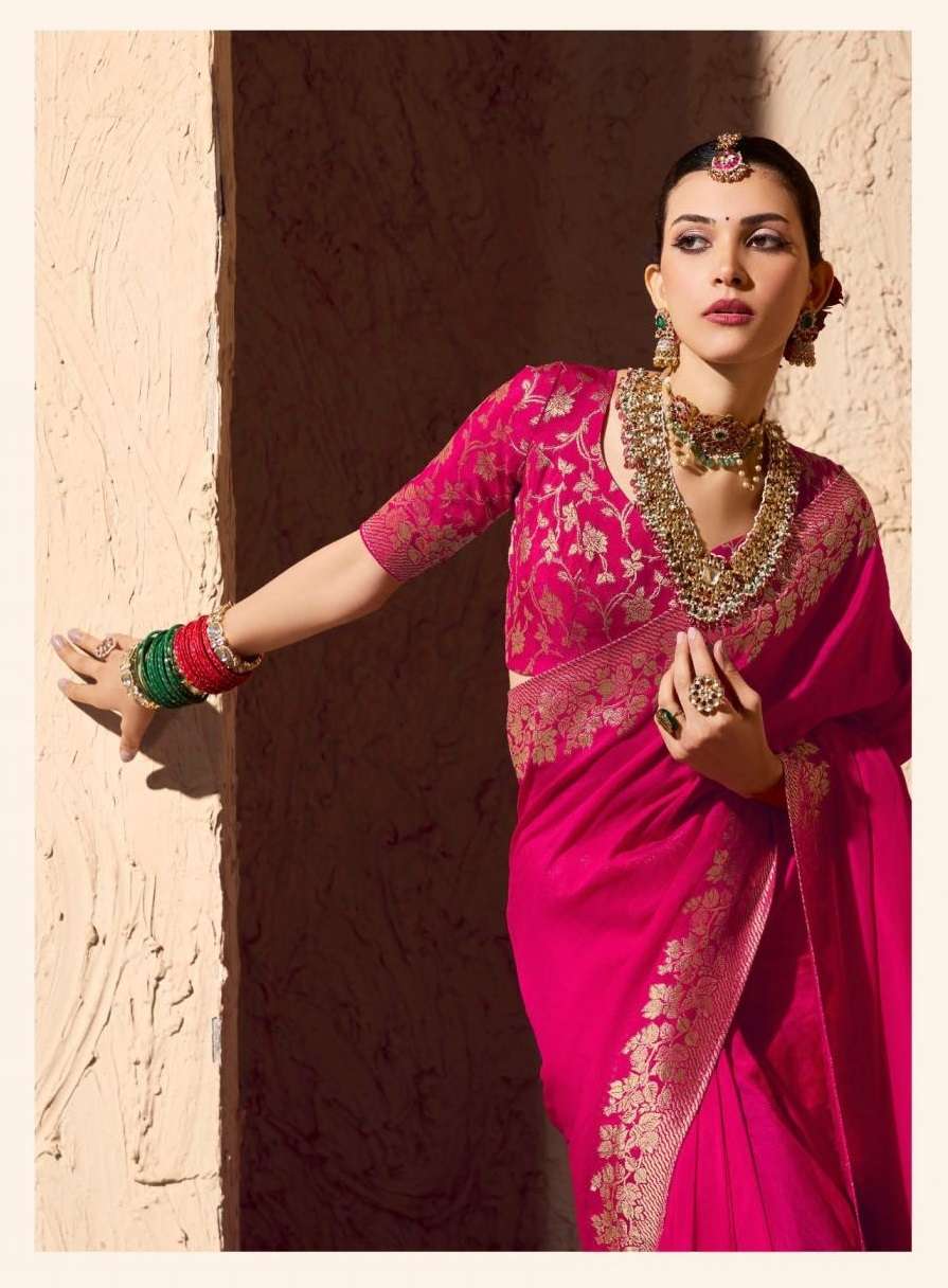 Kimora Presents Indri Sunehri Crape Georgette 1561-1571 Occasion Wear Saree Catalog Wholesaler And Exporter 