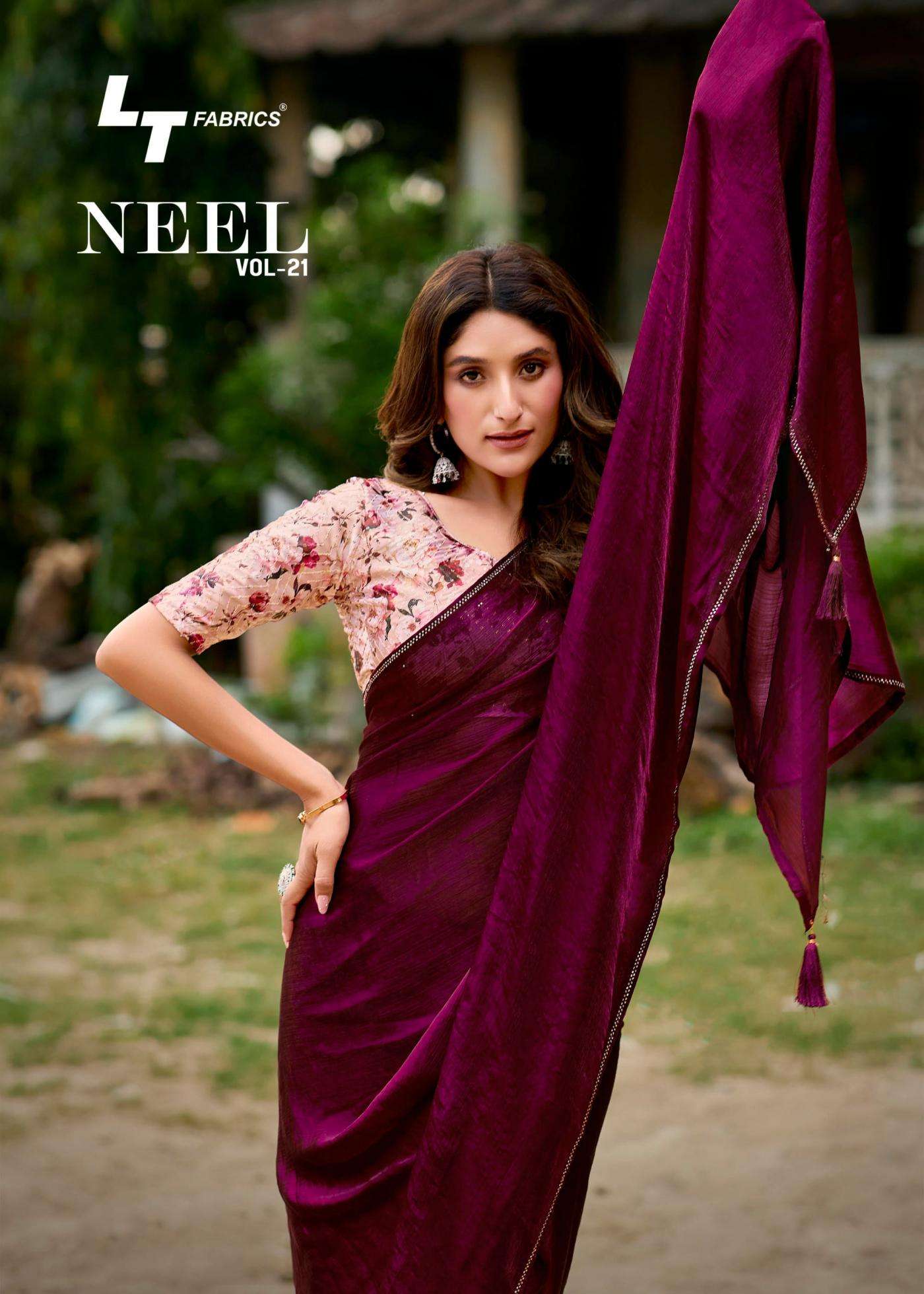 kashvi creation presents neel vol 21 mono satin stylish sarees catalog