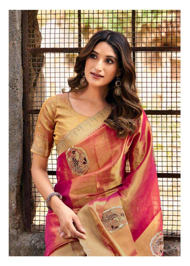 lt fashion presents tanisha vol 3 party wear weaving satin sarees