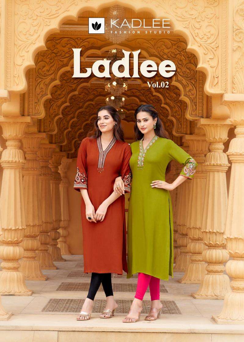kadlee presents ladlee vol 2 rayon fully stitch fancy long kurtis