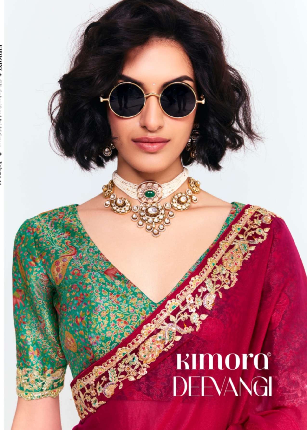 KIMORA PRESENTS DEEWANGI VOL-33 FANCY FEBRICS OCCASION WEAR SAREE CATALOG WHOLESALER AND EXPORTER 