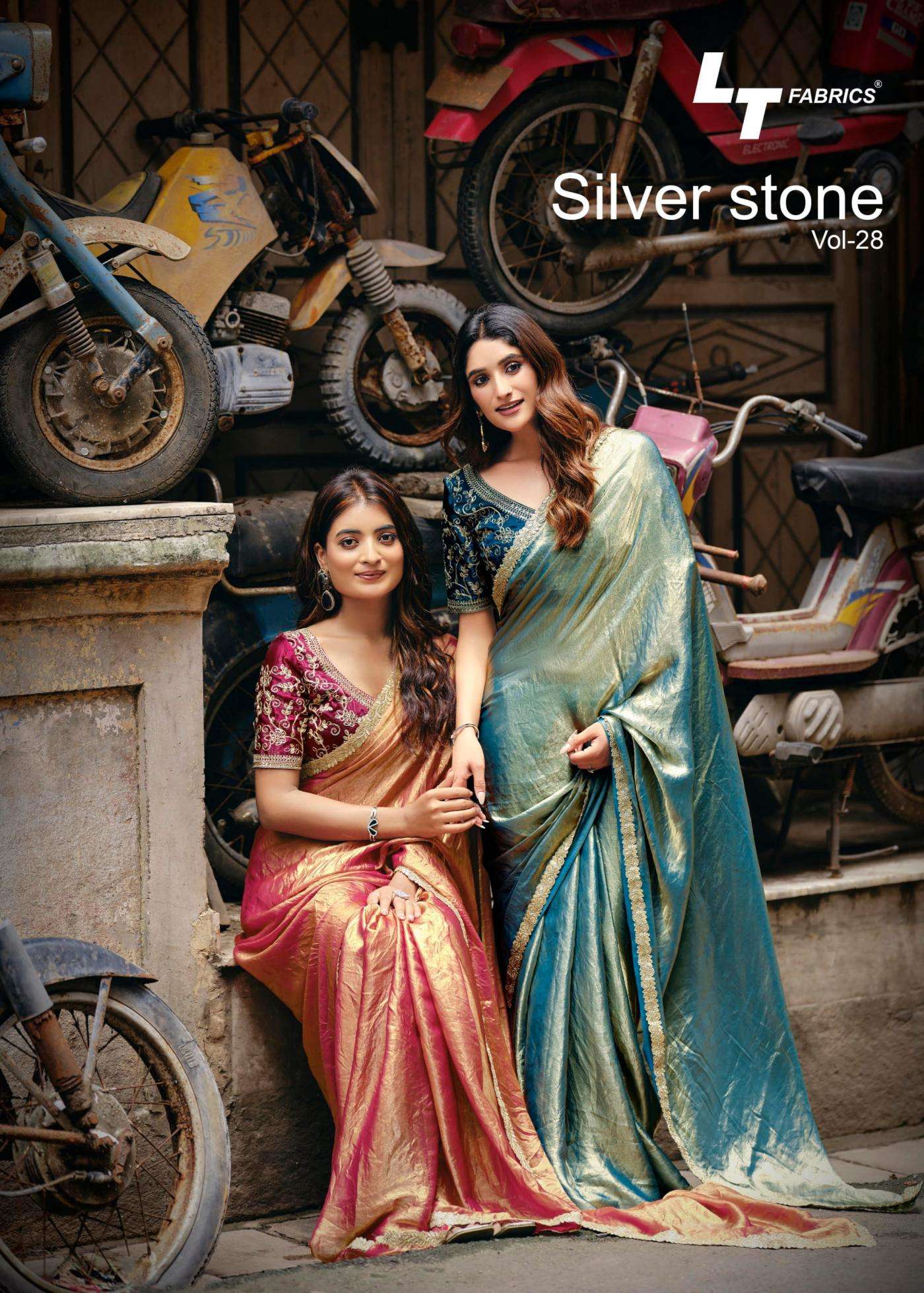 lt fashion presents silver stone vol 28 nylon X catonic stylish sarees