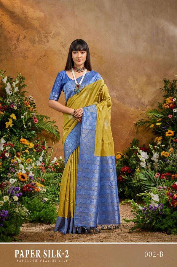 rajtex presents paper silk vol 2 002a-002f handloom weaving sarees