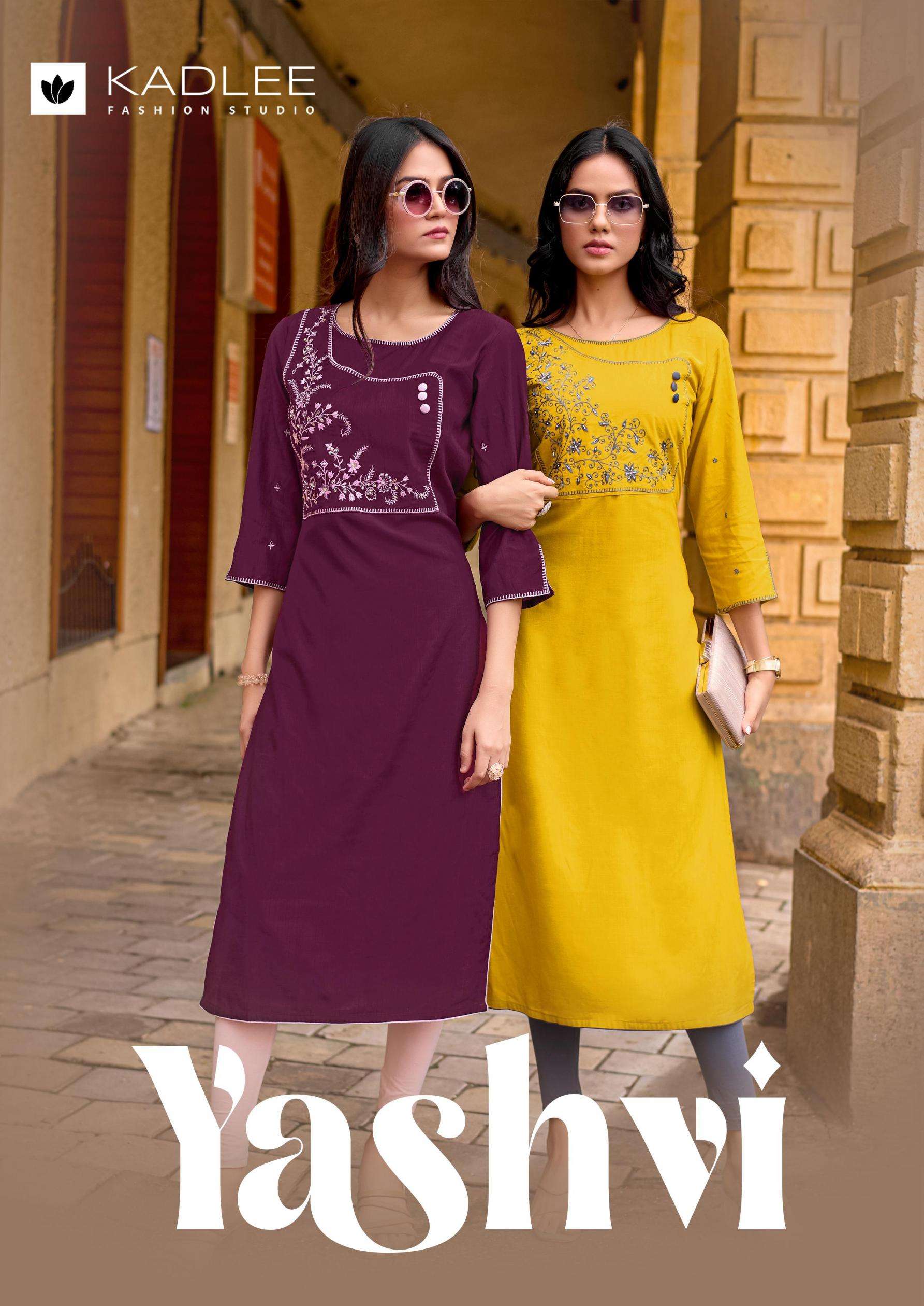 kadlee presents yashvi rayon full stitch long kurtis