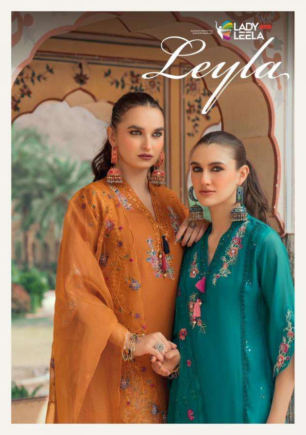 lady leela presents leyla viscose mul chanderi fully stitch unique suit online