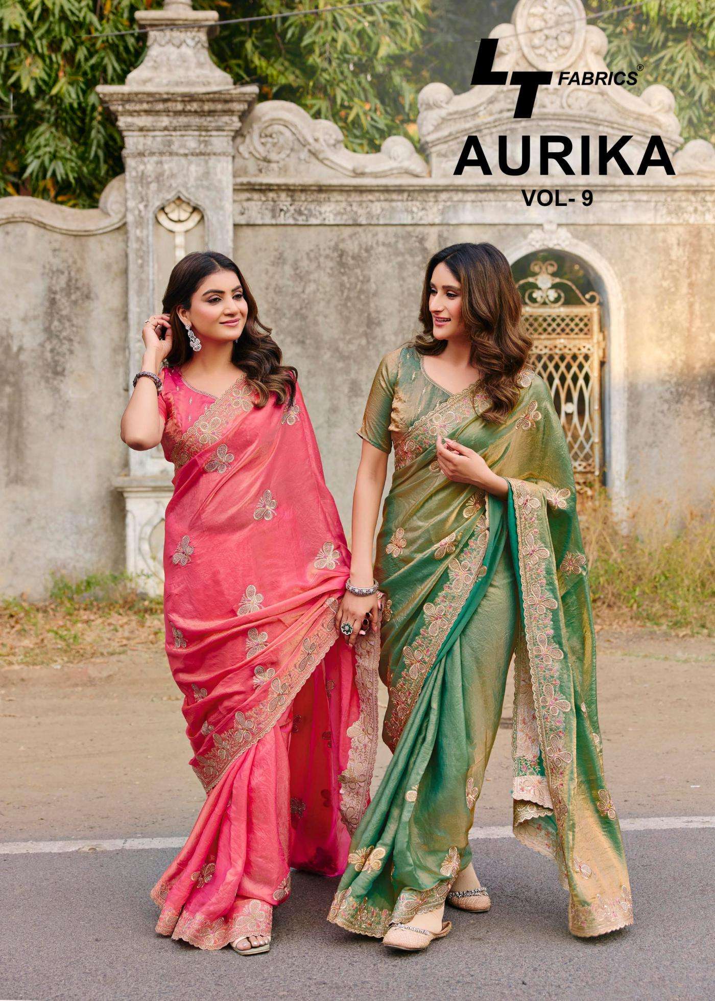 lt fashion presents aurika vol 9 malai silk classic sarees