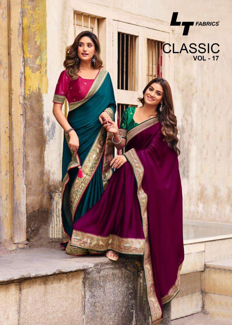 lt fashion presents classic vol 17 malai silk attractive sarees