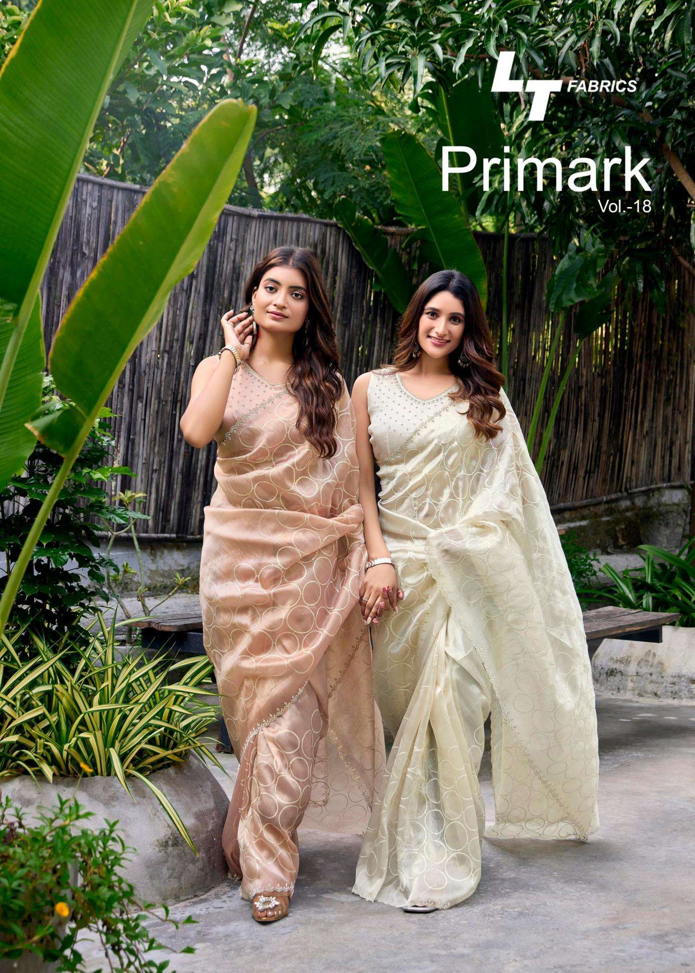 lt fashion presents primark vol 18 exclusive sarees catalog wholesaler