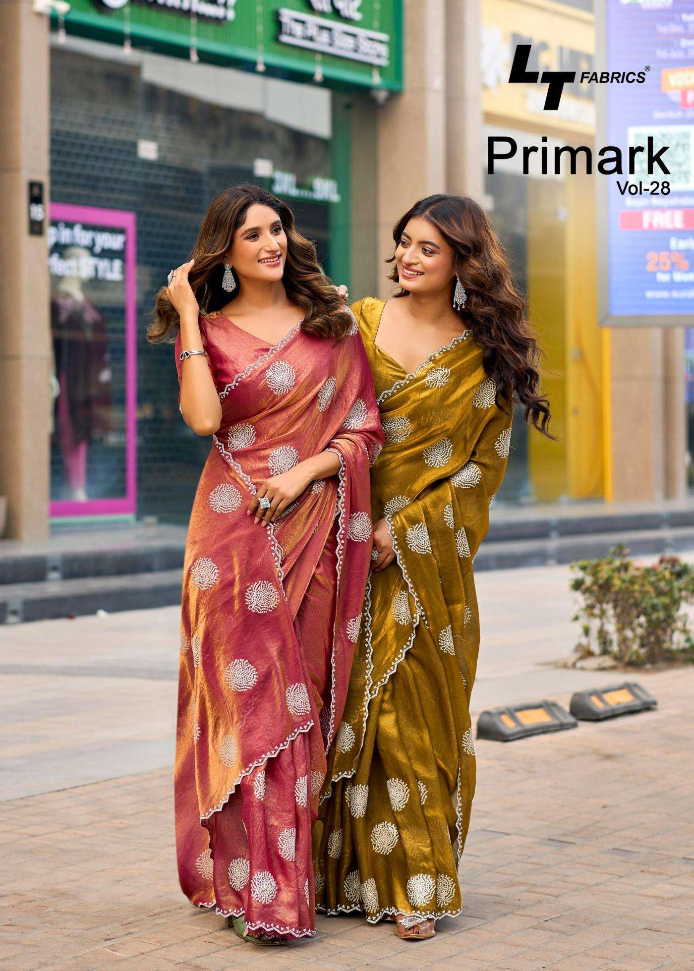 lt fashion presents primark vol 28 elegant style fancy sarees catalog