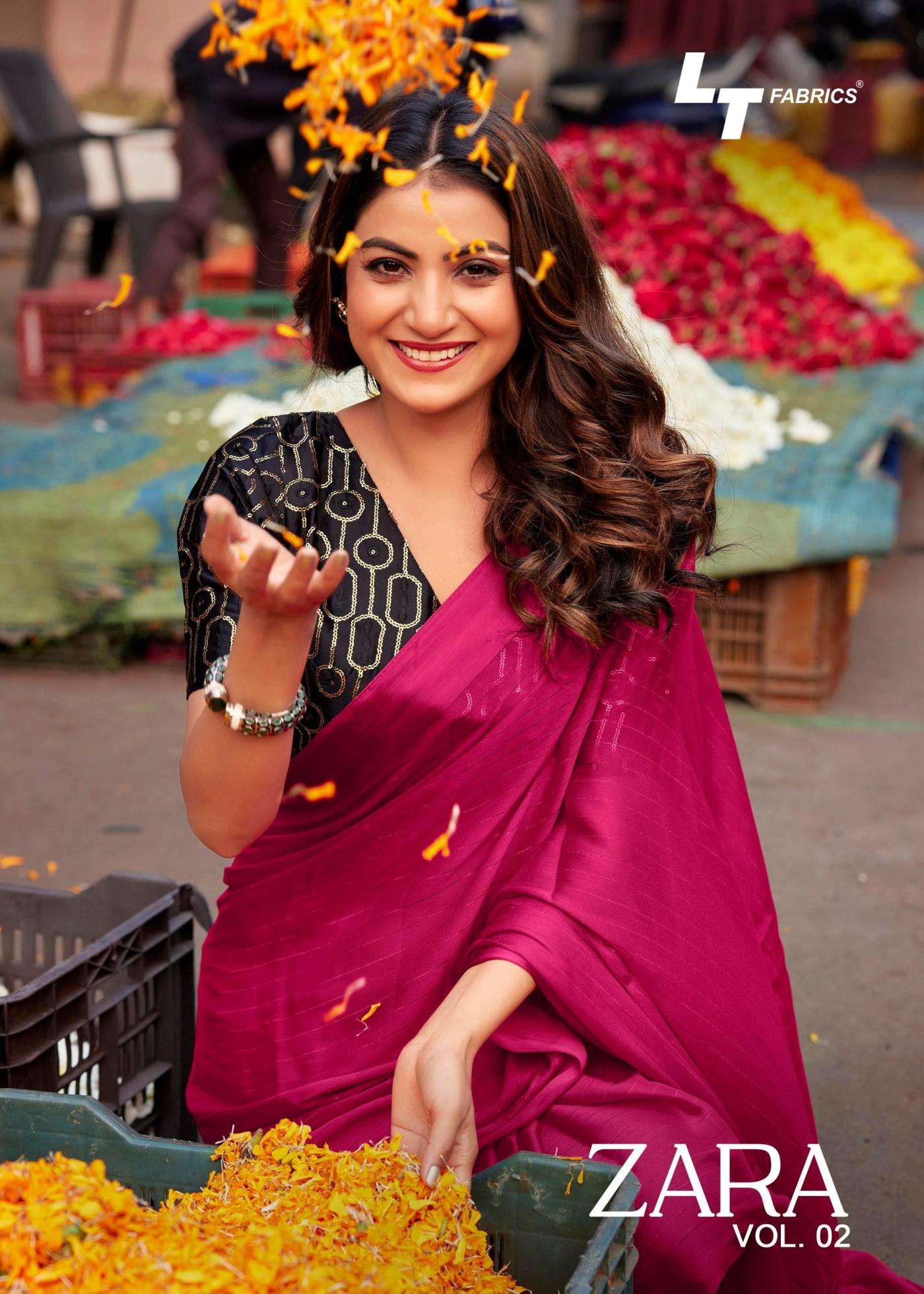 lt fashion presents zara vol 2 pretty soft satin sarees