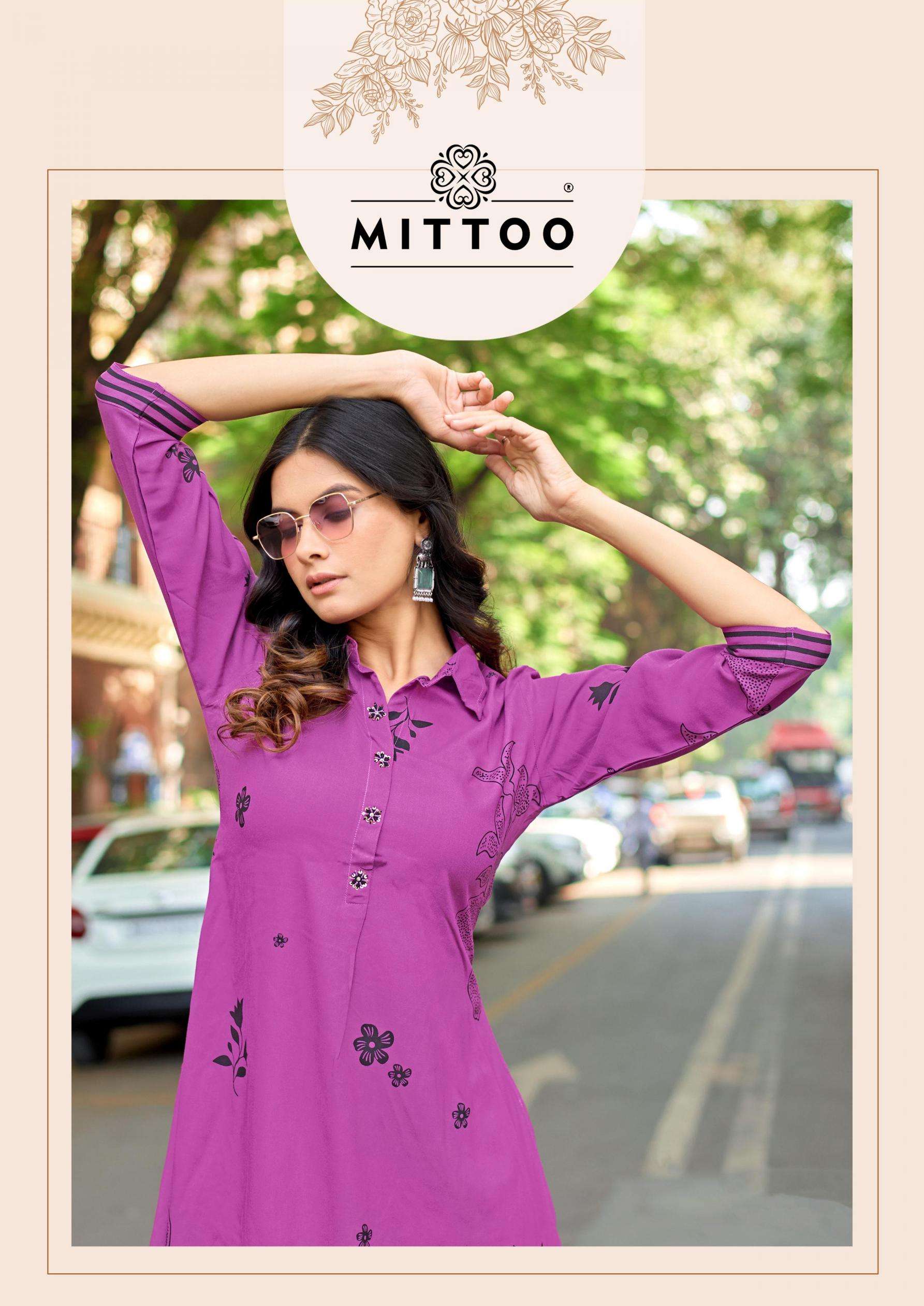 Mittoo Presents Rasika Rayon Fully Stitch Fancy Co-Ord Catalog Wholesaler And Exporter 