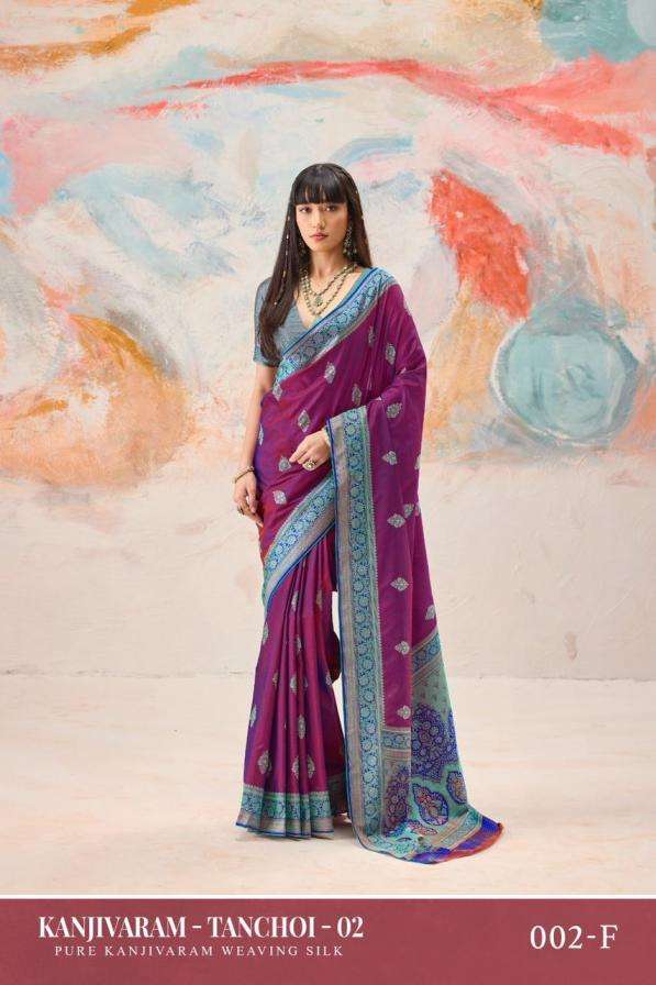 rajtex presents kanjivaram tanchoi vol 2 weaving silk saree 