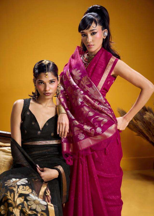 rajtex presents nimrat munga silk handloom weaving sarees catalog wholesaler
