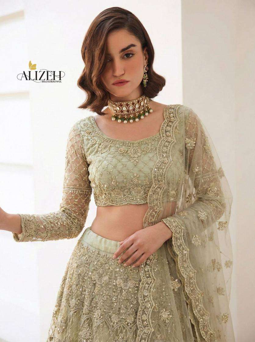 alizeh 1081 occasion wear butterfly net chaniya choli with dupatta
