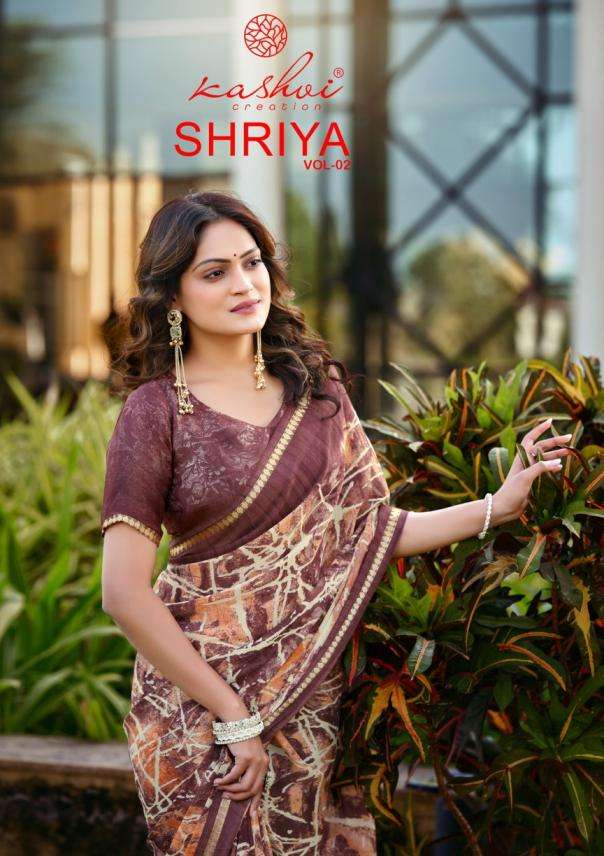 kashvi creation presents shriya vol 2 amazing dull moss viscose saree