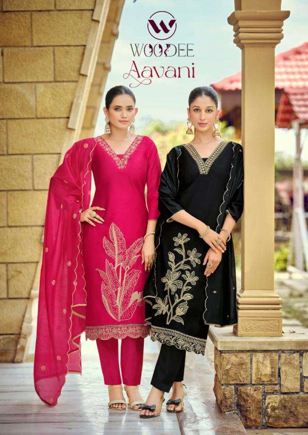 woodee presents aavani readymade classic viscose vatican 3pcs dress