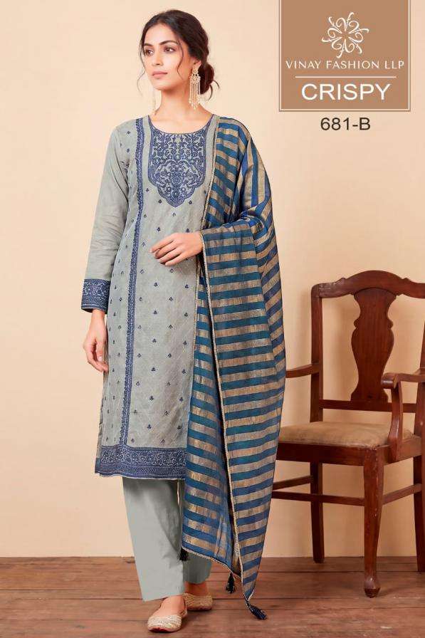 vinay presents crispy viscose simmer straight salwar suit wholesaler