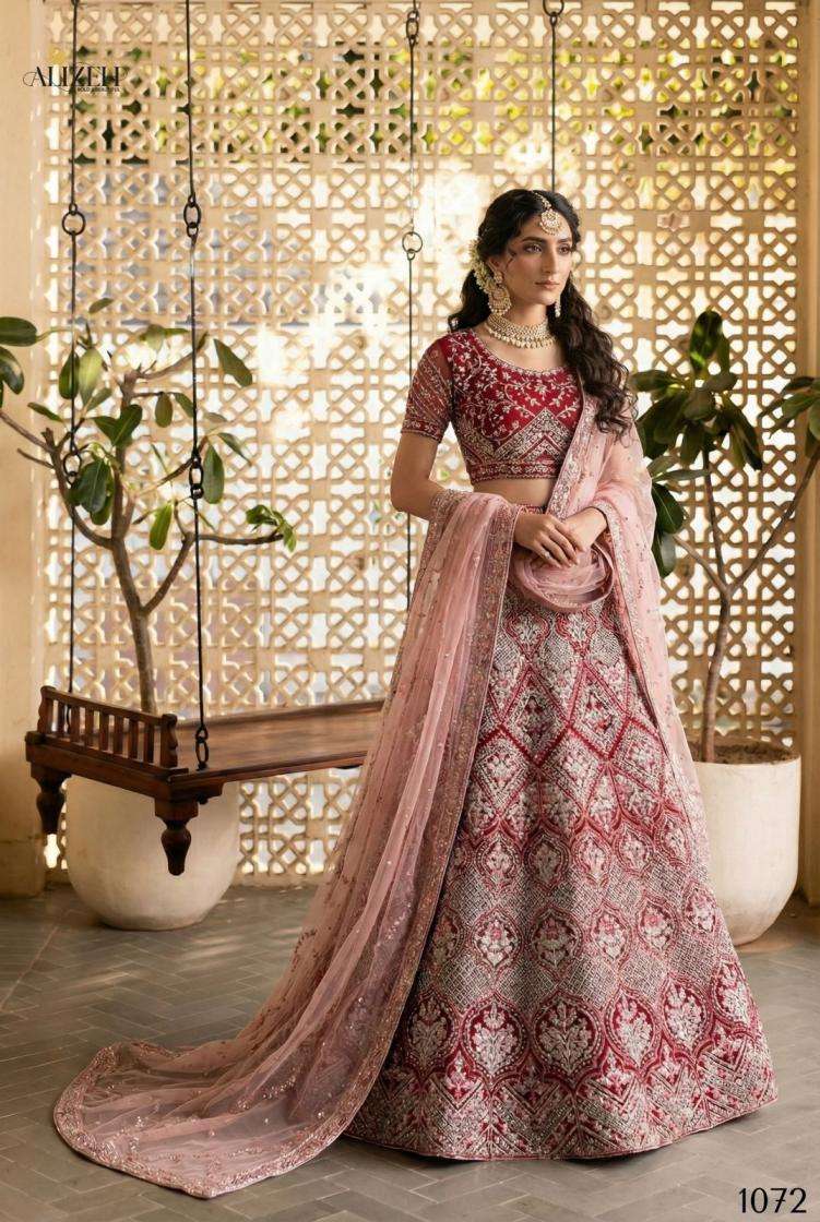 alizeh 1072 butterfly net designer best lehenga for wedding