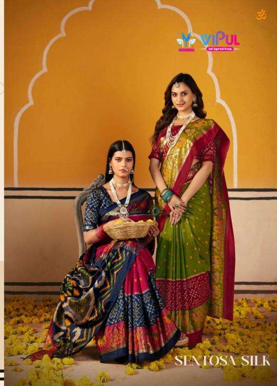 vipul fashion presents sentosa silk fancy soft silk sarees
