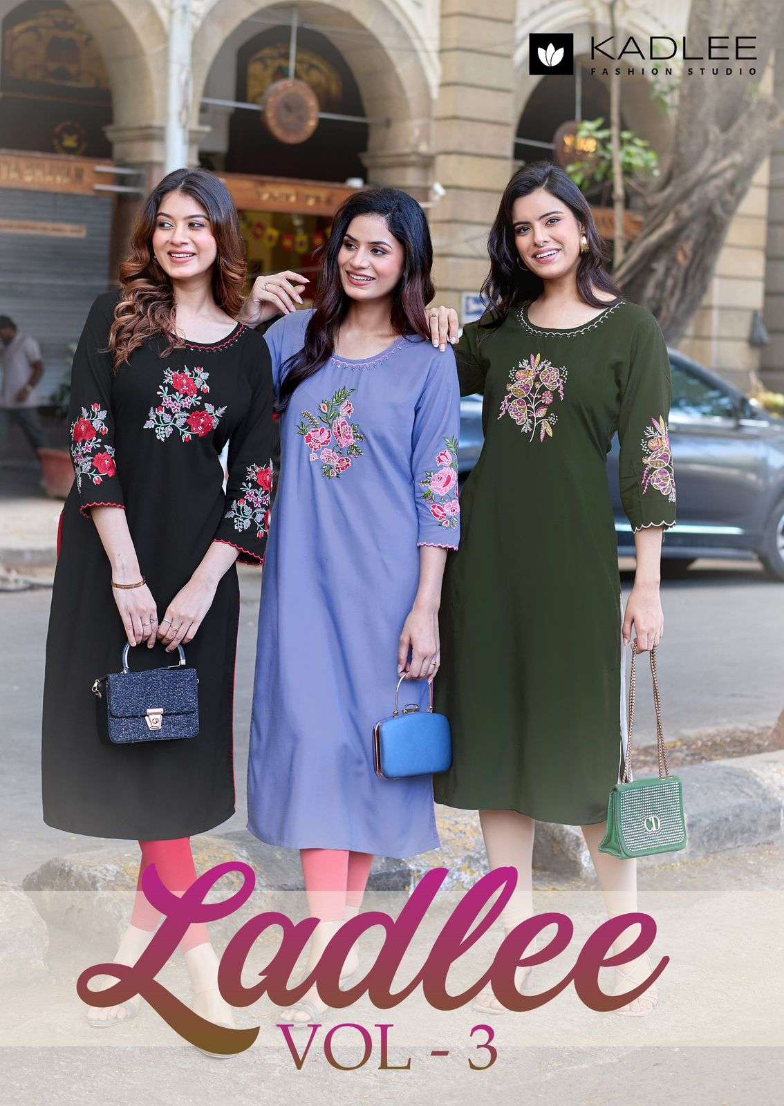 Kadlee Presents Ladlee Vol-3 Heavy Rayon Fully Stitch Gorgeous Kurtis Catalog Wholesaler 