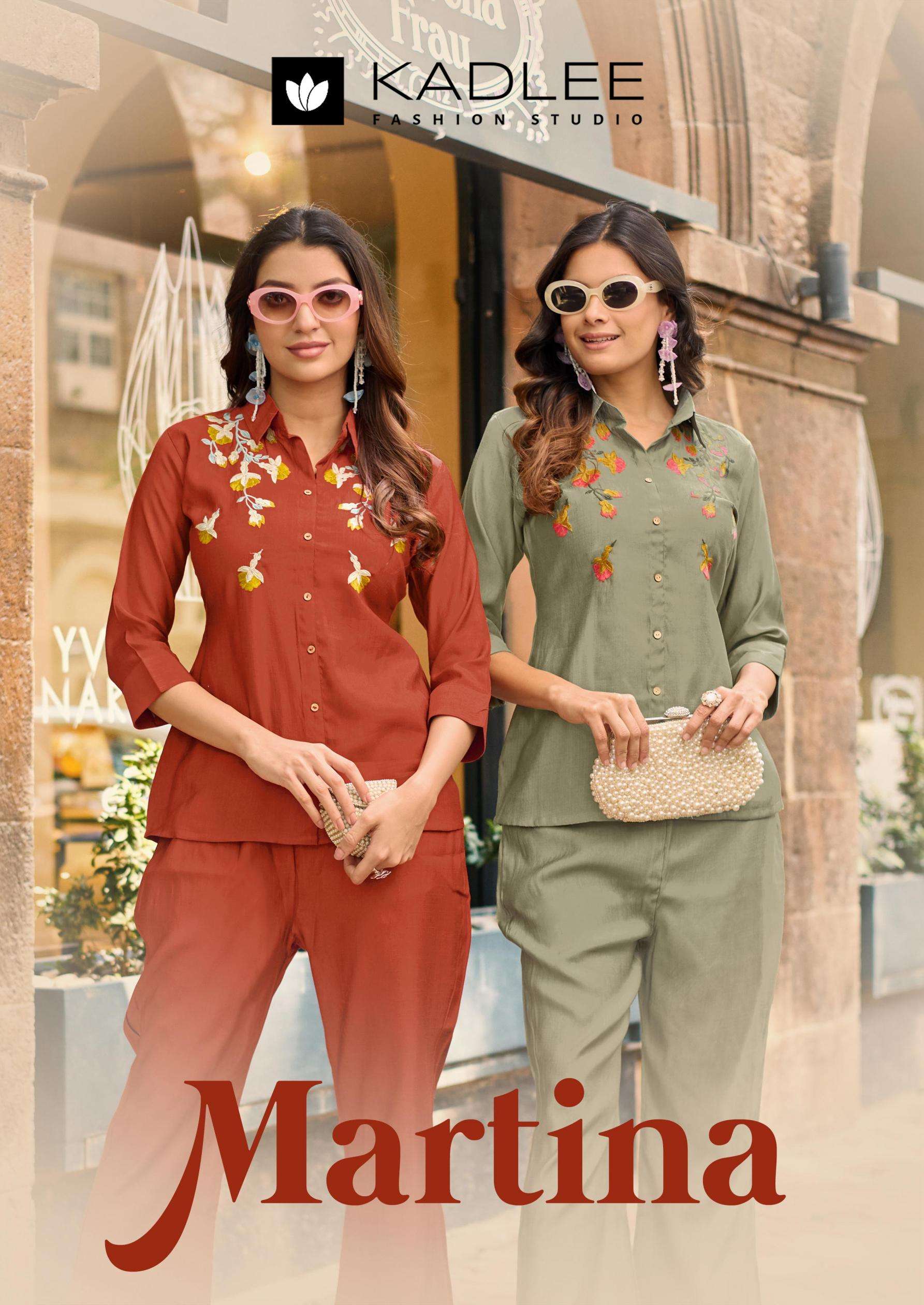 kadlee presents martina full stitch viscose gorgeous look co-ord sets