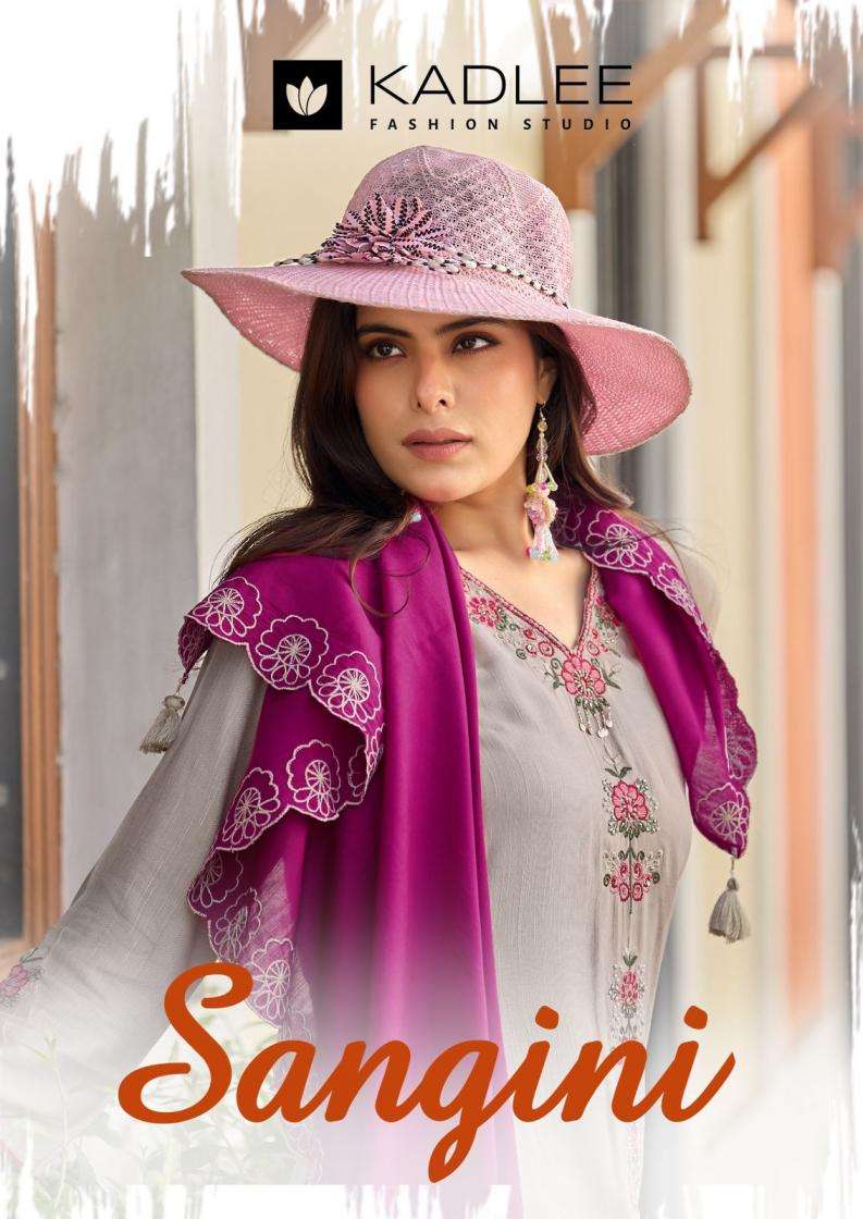 kadlee presents sangini rayon weaving fully stitch unique plazzo style 3pcs dress