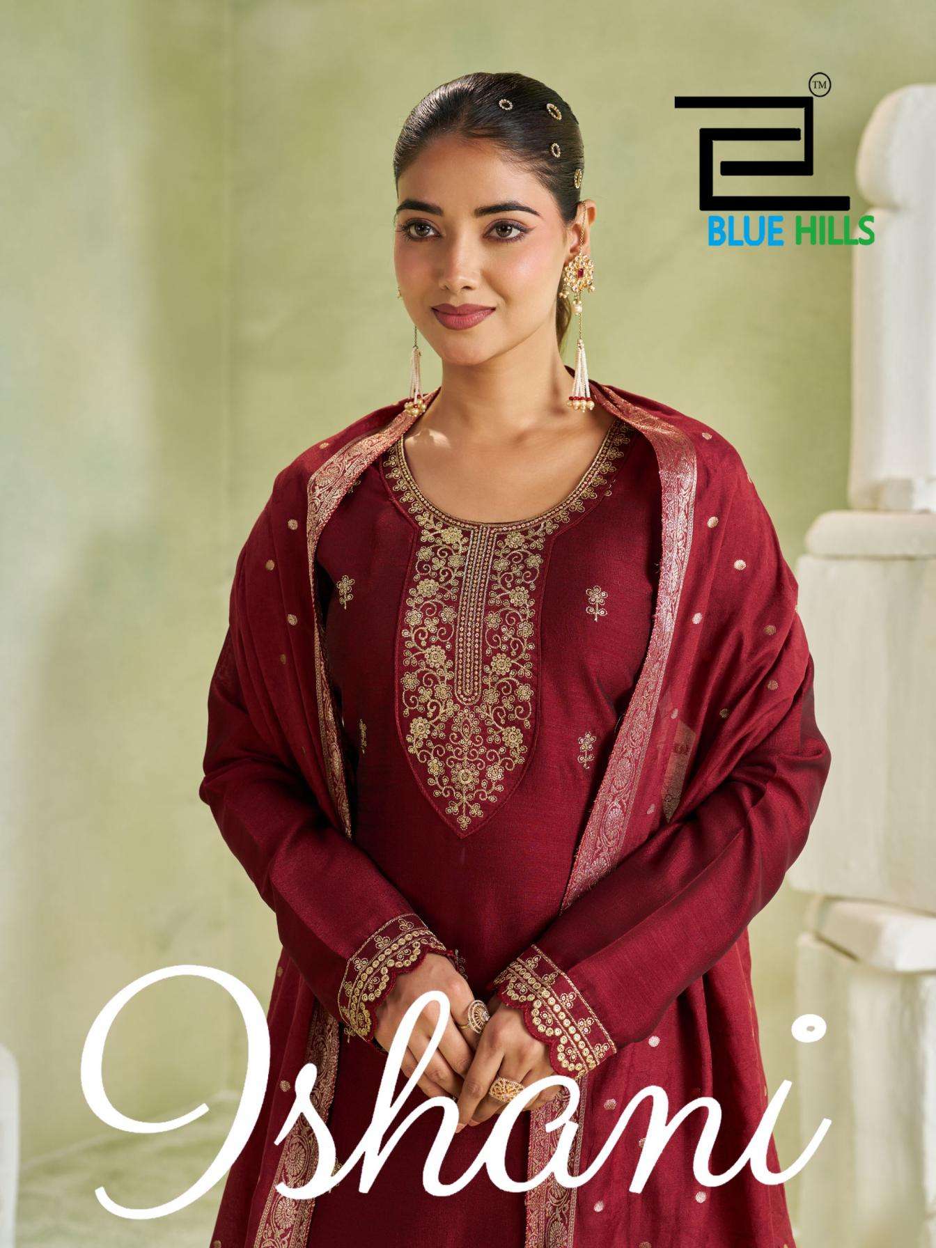 blue hills ishani full stitch vichitra crep stylish big sze combo 3pcs 