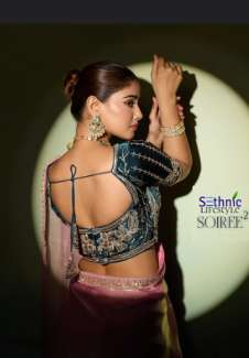 sethnic lifestyle presents soiree vol 2 velvet satin occasion wear sarees catalog