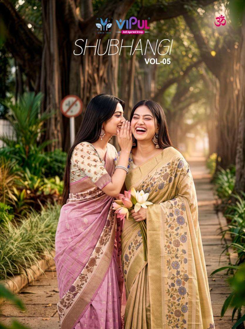 vipul presents shubhangi vol 5 fancy soft silk saree 