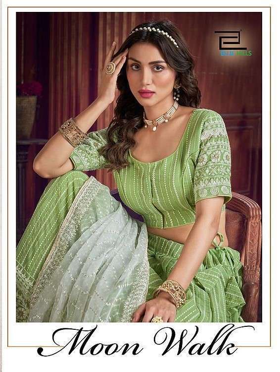 blue hills moon walk exclusive readymade wedding lehenga collection